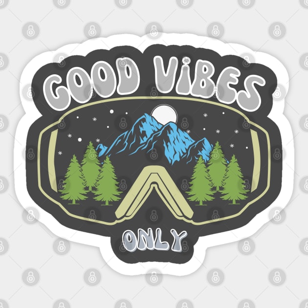 Good vibes only! Sticker by NTGraphics